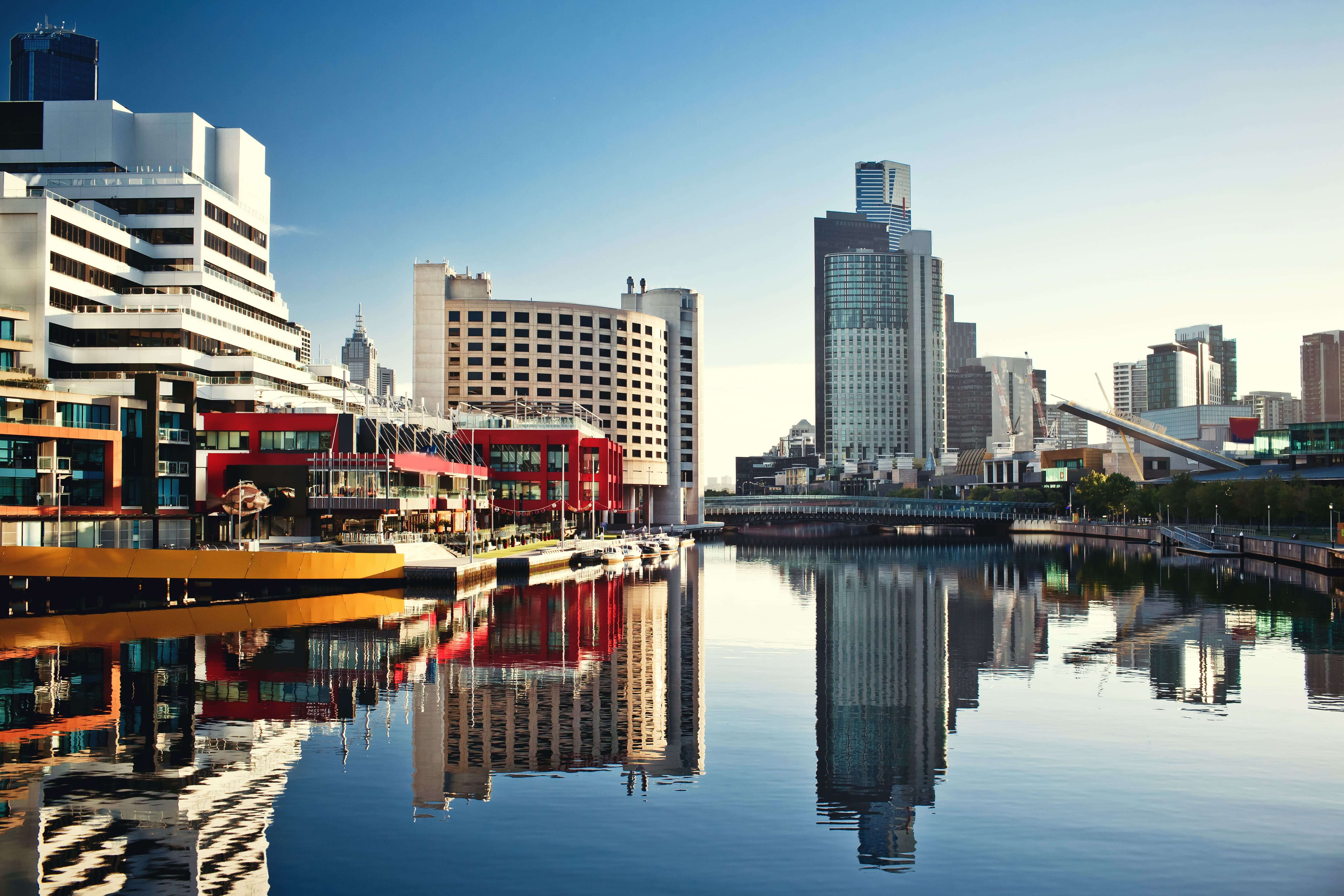 A view of the Yarra River, Melbourne, Victoria, Australia